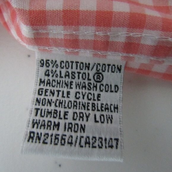 Talbots Vintage Top 6 Orange Plaid Preppy Coastal Grandma Classic Business - Picture 9 of 9